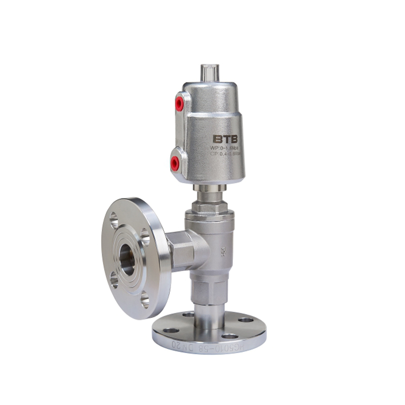 Flange stainless steel cylinder right angle valve