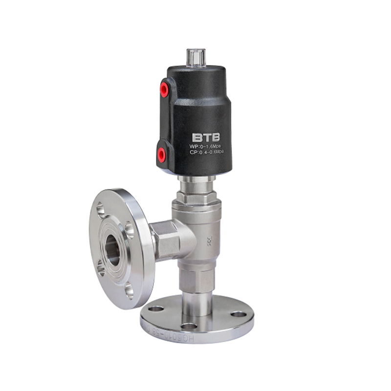 Flange aluminum cylinder right angle valve